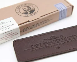 Captain Fawcett Leather Case for Folding Beard Comb