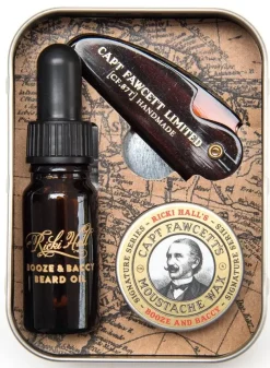 Captain Fawcett Ricki Hall's Booze & Baccy Grooming Survival Kit