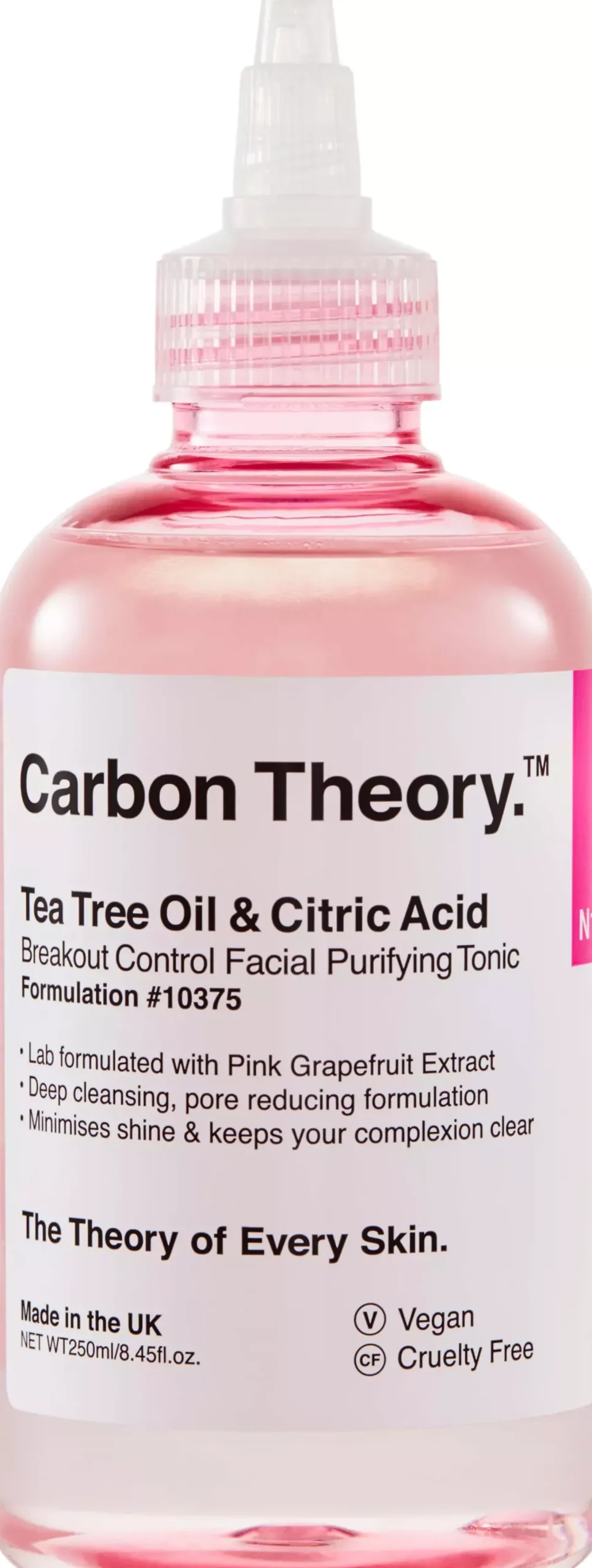Carbon TheoryAnti Breakout Tea Tree Oil & Citric Acid Breakout Control Facial Purifying Tonic 250 ml