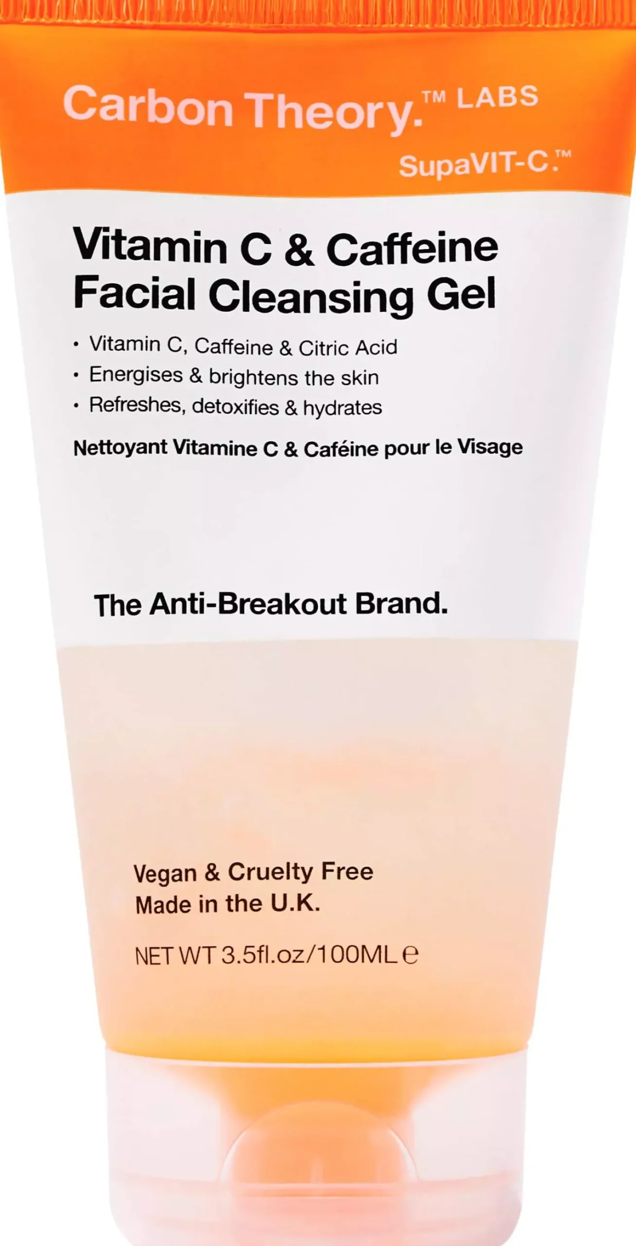 Carbon TheorySupaVit-C Vitamin C & Caffeine Facial Cleansing Gel 100 ml