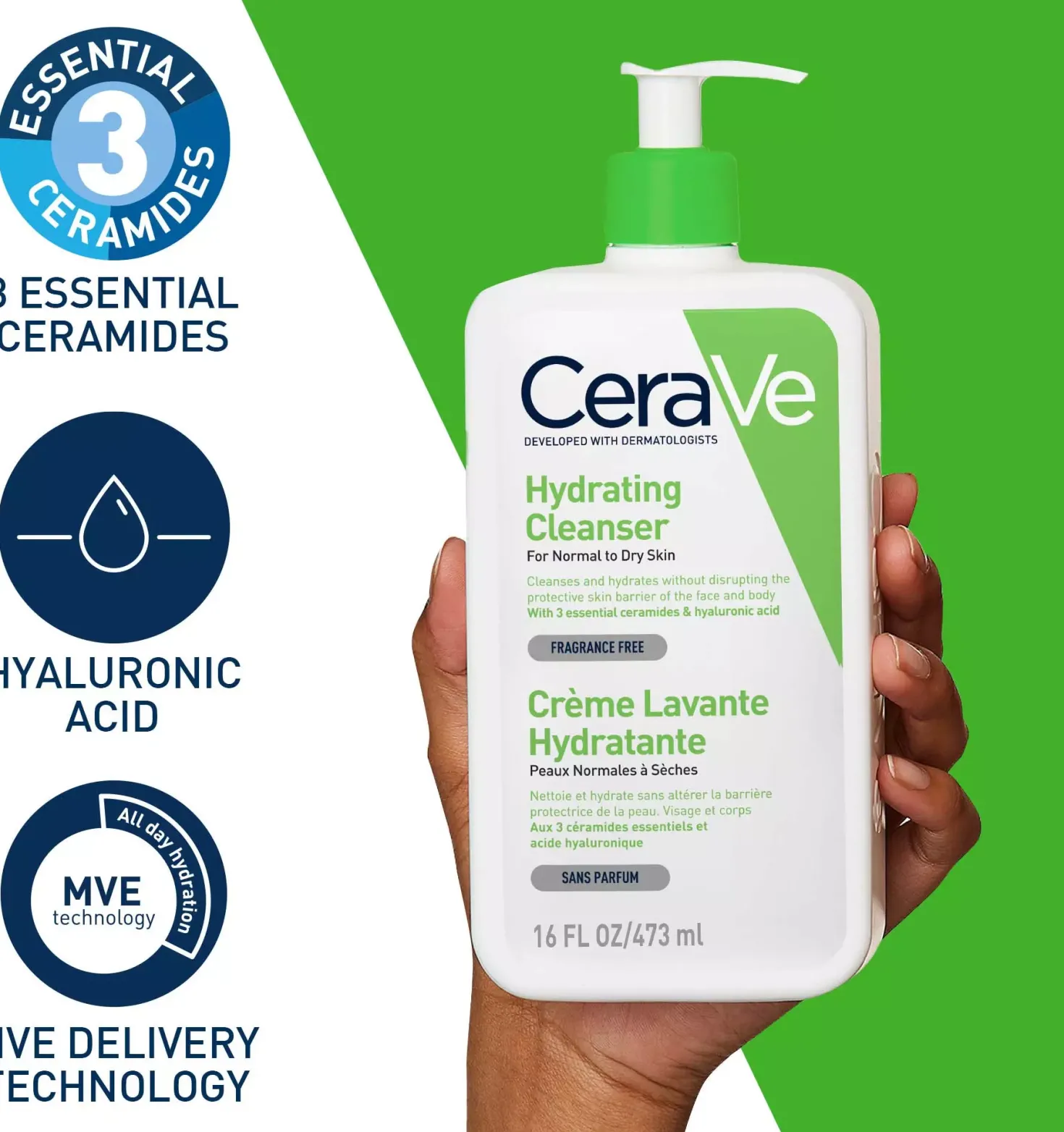 CeraVe Hydrating Cleanser 473 ml