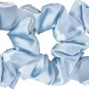 Cloud & Glow Silk Scrunchies 4 cm Sky Blue