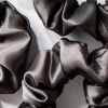 Cloud & Glow Silk Scrunchies 4 cm Charcoal