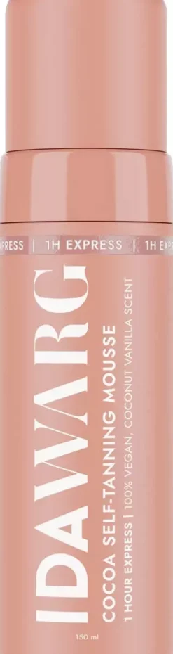 Cocoa Brown Deluxe Double Sided Pink Velvet Tanning Mitt