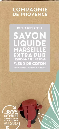Compagnie de Provence Liquid Marseille Soap Refill Cotton Flower 3000 ml