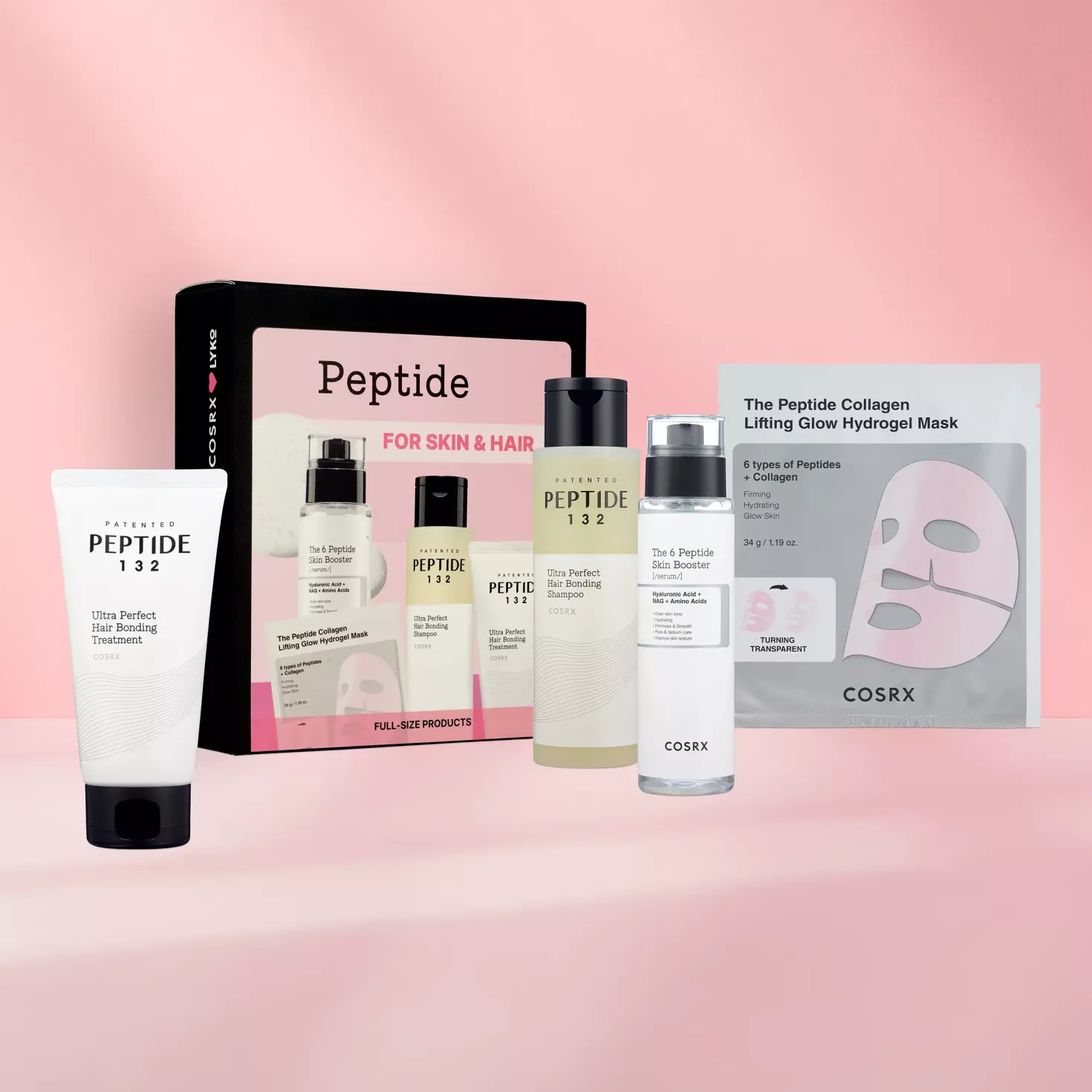 COSRXPEPTIDE-132 Ultra Perfect Hair Bonding Bundle Shampoo 200ml Treatment 120ml