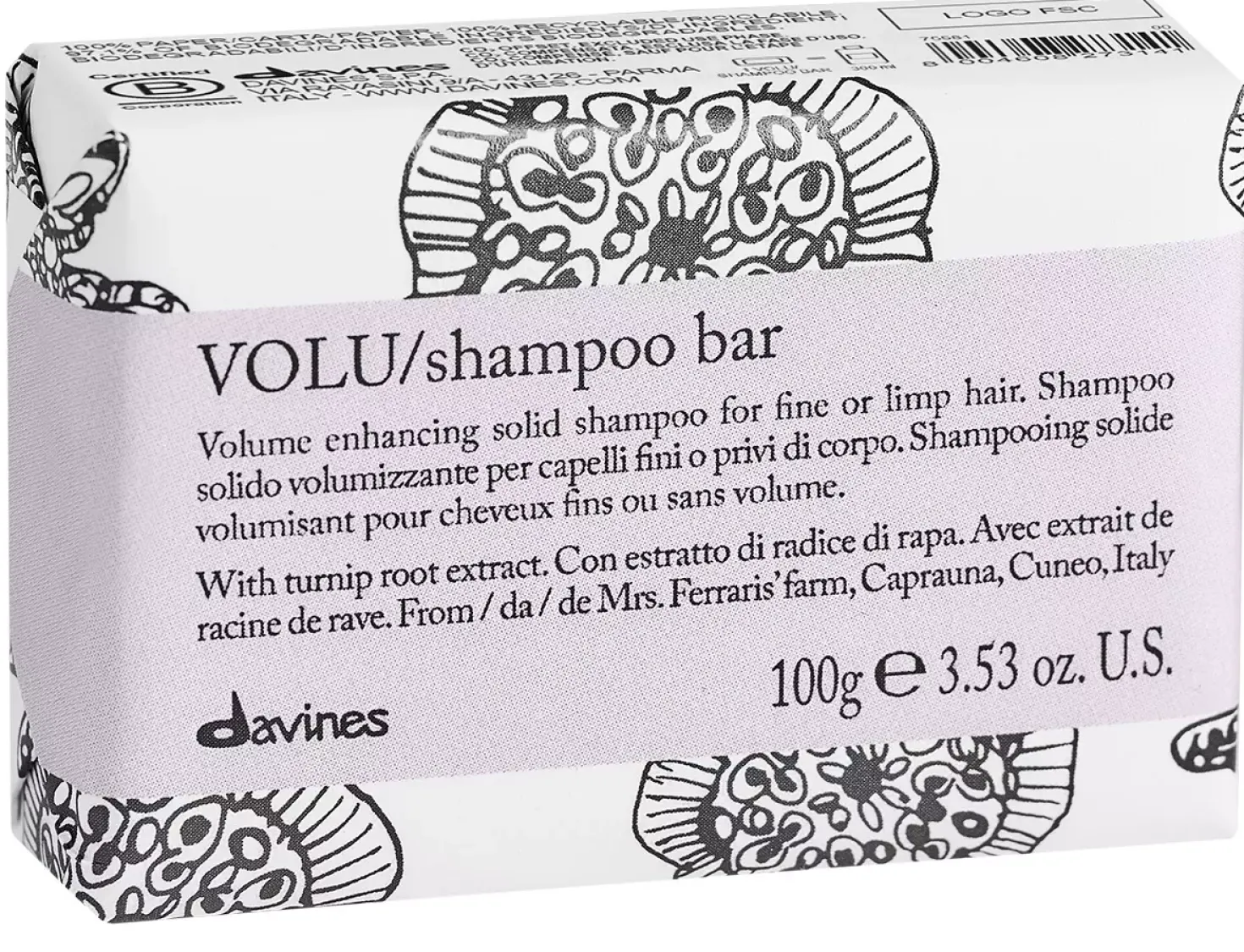 DavinesEssential VOLU/shampoo bar 100 g