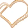 Dazzling Hair Clip Heart 6,5 cm Silver