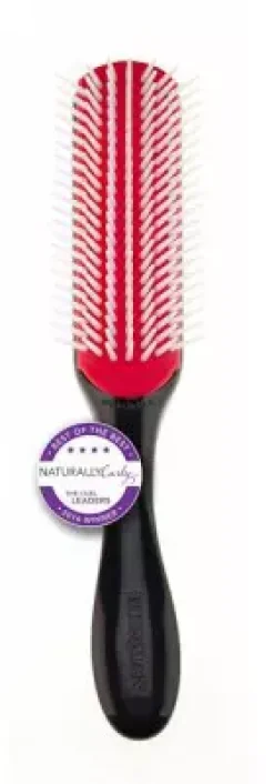 Denman D3 Medium Styling Brush 7 Row Natural Rubber Pad Black