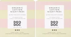 DeoDoc Organic Cotton Night Pad 2 pack