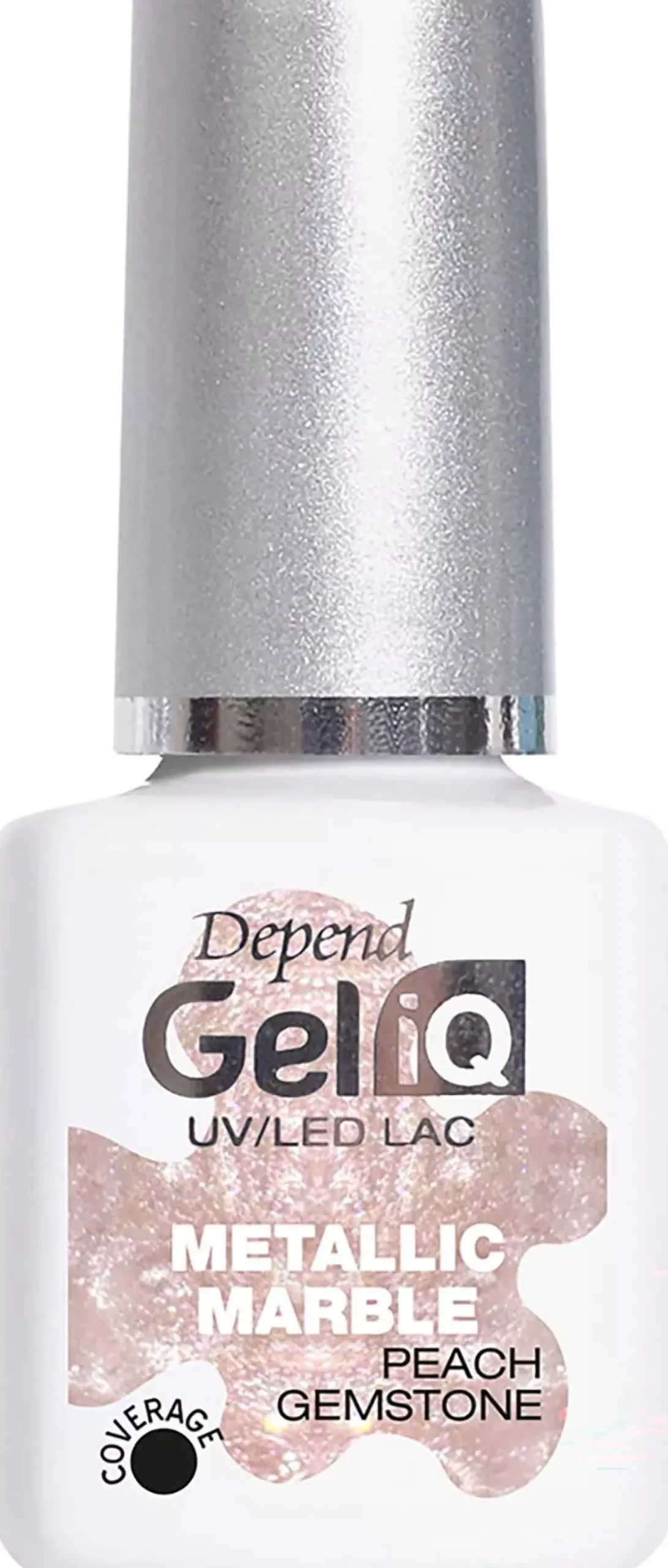 DependGel iQ Effects Metallic Marble Peach Gemstone