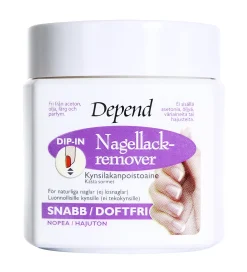 Depend Nagellackremover Snabb/Doftfri Dip-In 75 ml