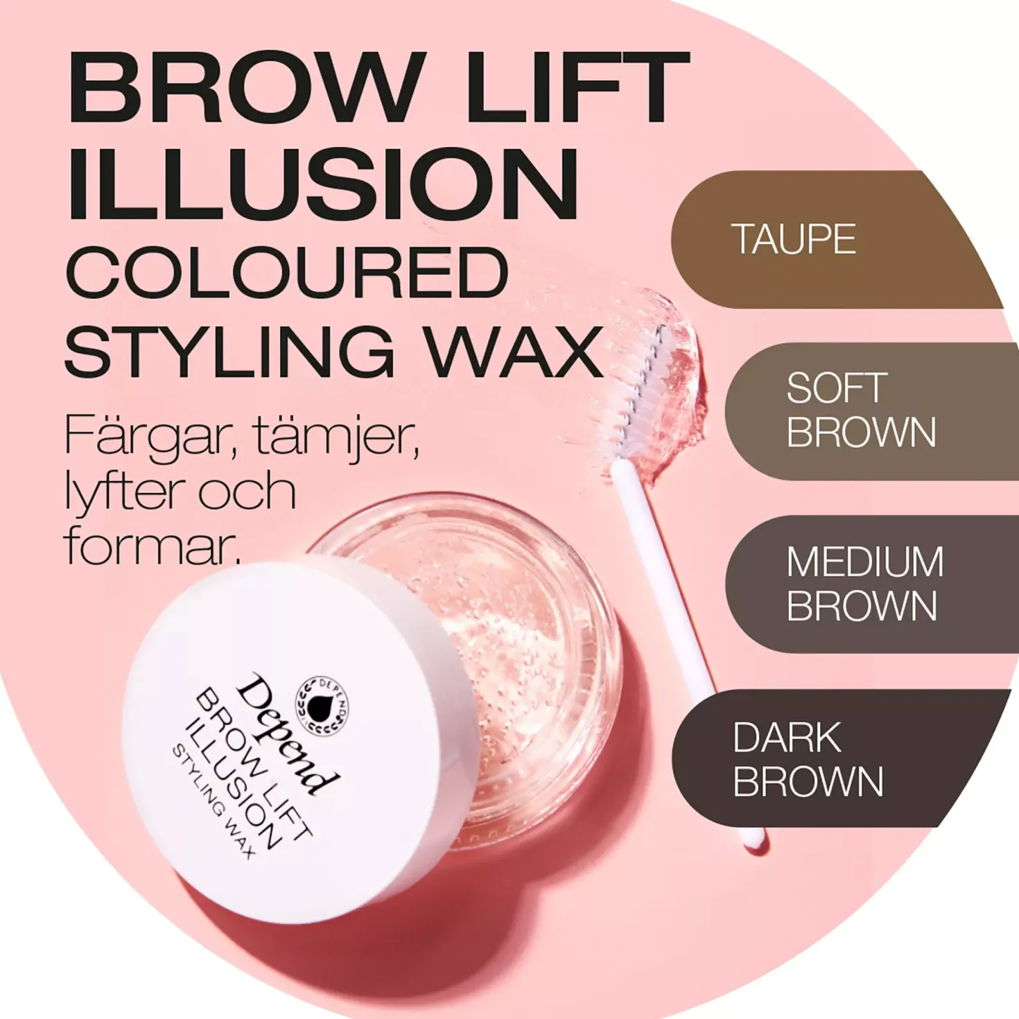 Depend Perfect Eye Brow Illusion Wax Medium Brown