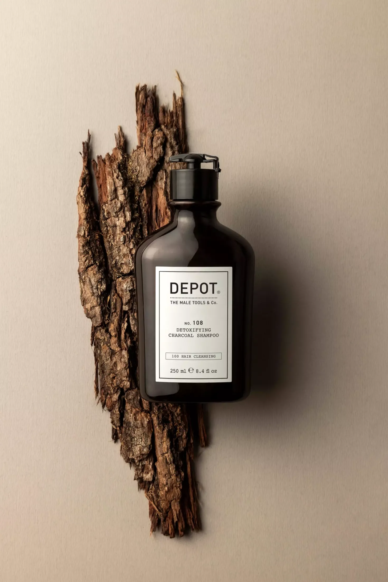 DEPOT MALE TOOLS No. 108 Detoxifying Charcoal Shampoo 250 ml