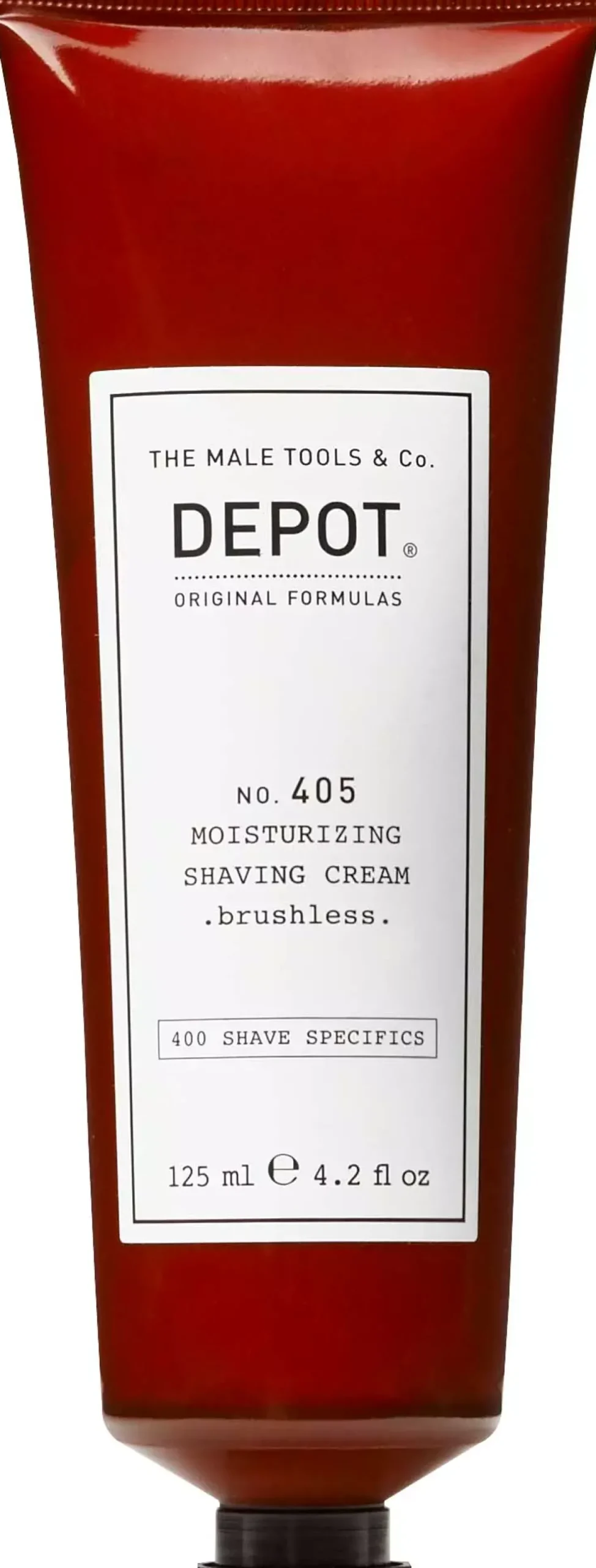 DEPOT MALE TOOLS No. 405 Moisturizing Shaving Cream Brushless 125 ml