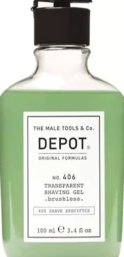 DEPOT MALE TOOLS No. 406 Transparent Shaving Gel Brushless 100 ml