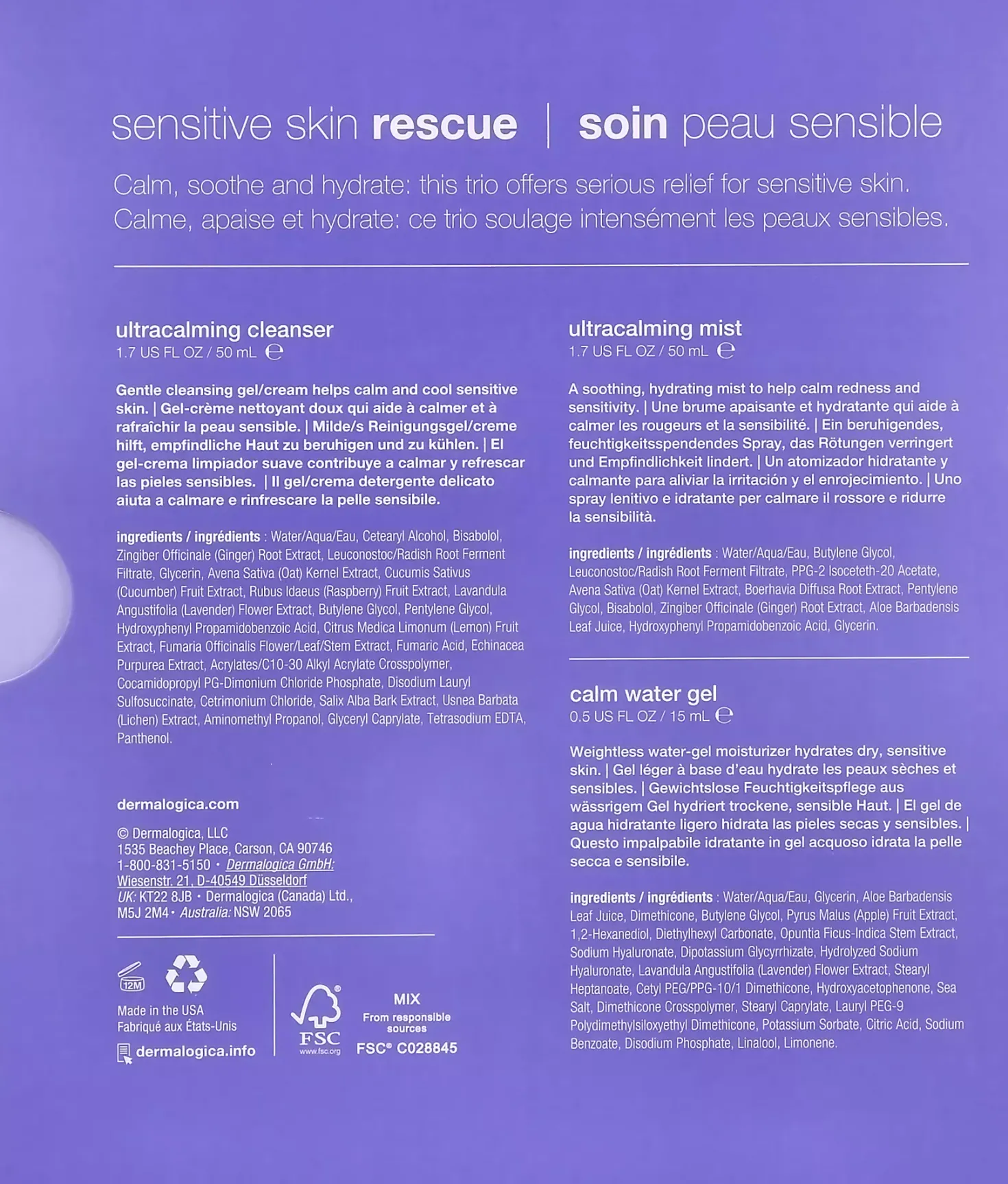 Dermalogica Sensitive Skin Rescue Kit