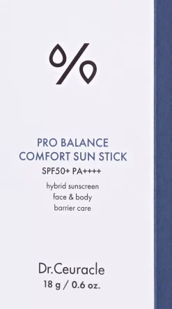 Dr. Ceuracle Pro Balance Comfort Sun Stick 18 g