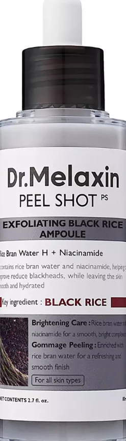 Dr.Melaxin Peel Shot Exfoliating Black Rice Ampoule 80 ml