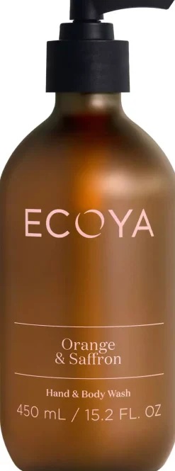 EcoyaOrange & Saffron Hand & Body Wash 450 ml