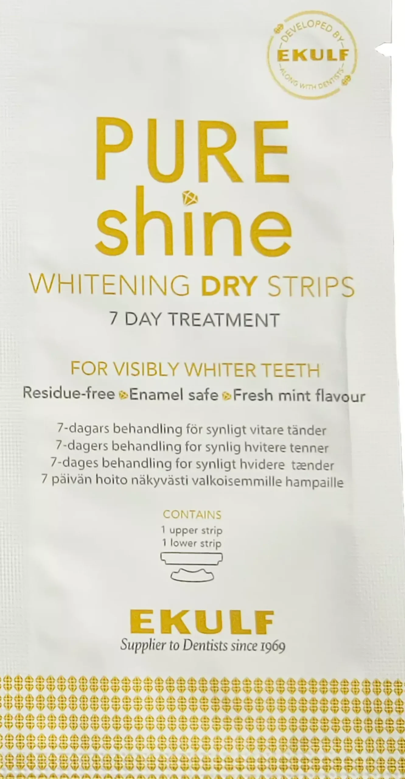 EKULF Pure Shine Whitening Dry Strips 7 stk