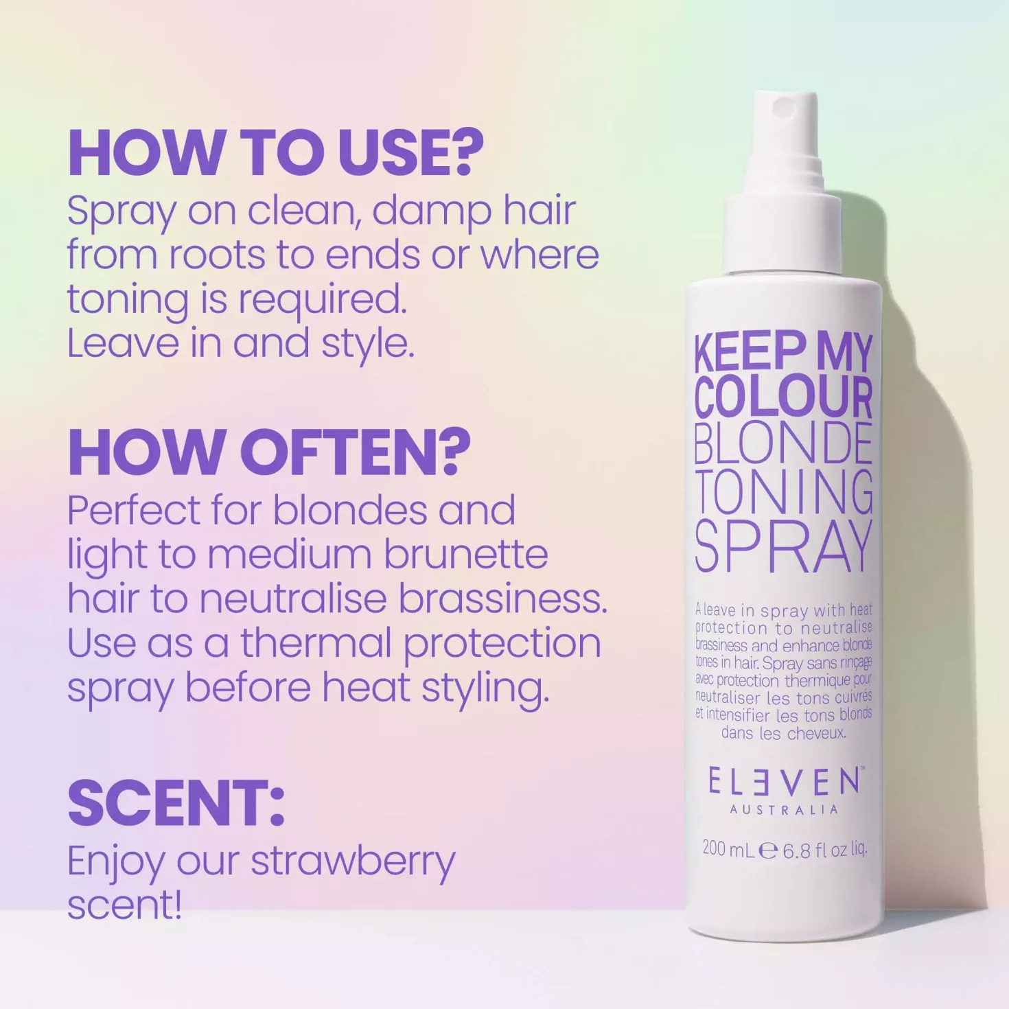 Eleven AustraliaVelvet Keep My Colour Blonde Toning Spray 200 ml