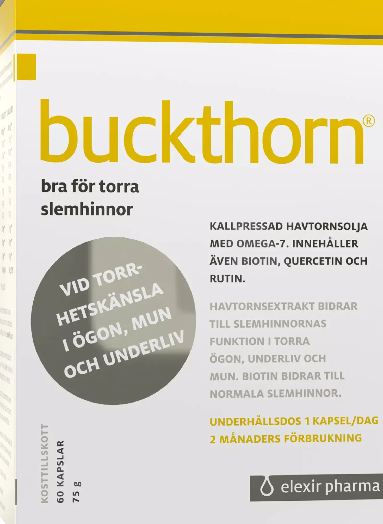 Elexir Pharma Buckthorn 60 stk