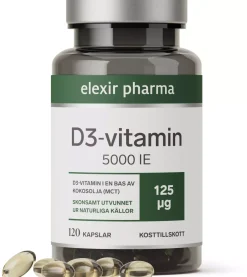 Elexir Pharma D3-Vitamin 5000IE 120 stk