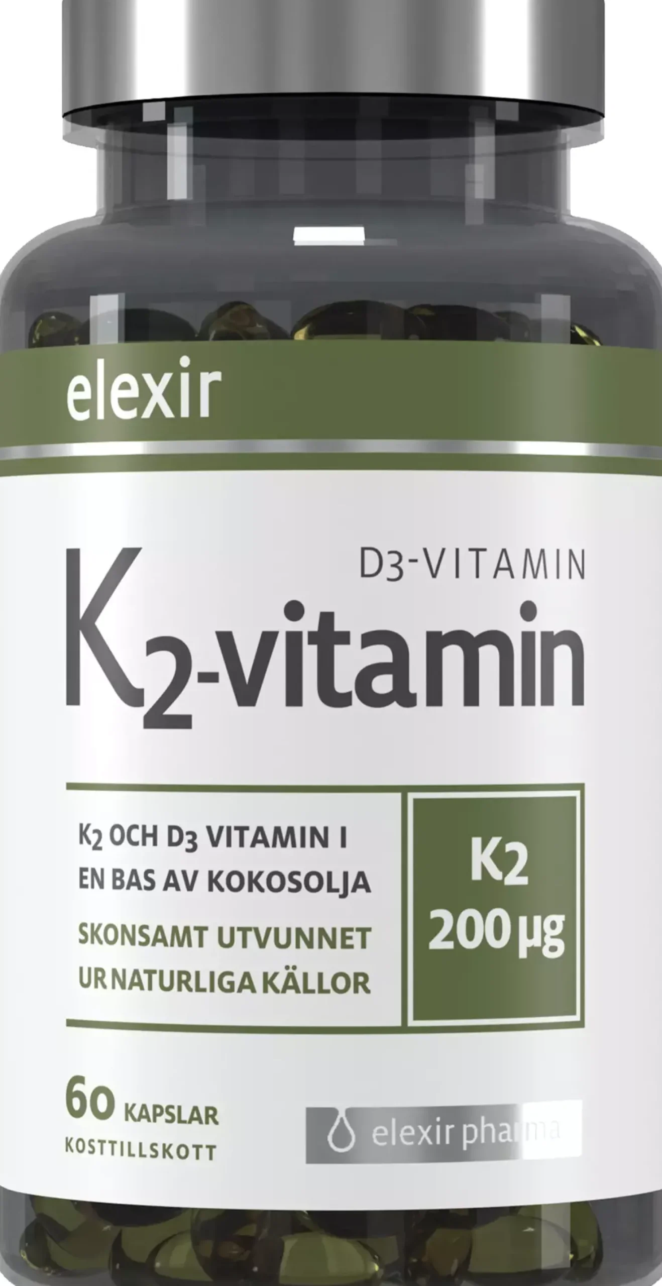 Elexir Pharma K2+D3 60 stk