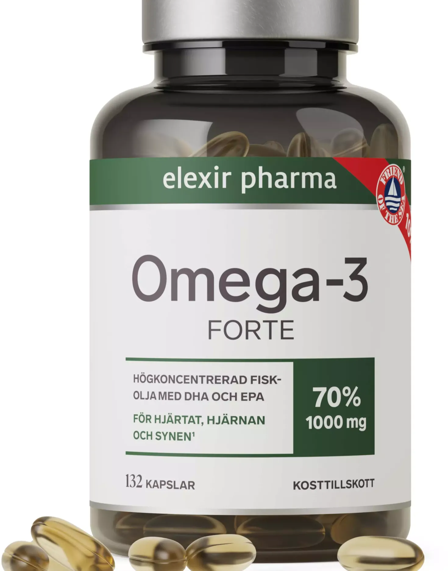 Elexir Pharma Omega3 Forte 1000mg 132 stk