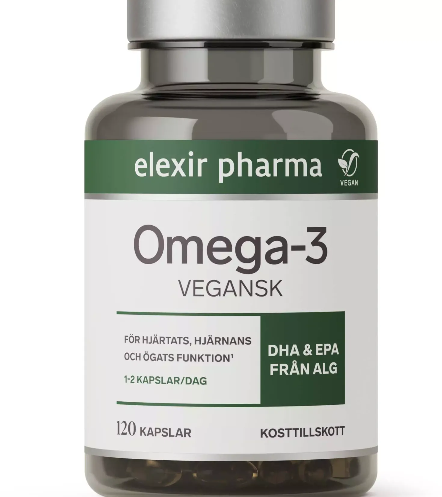 Elexir Pharma Omega3 Vegansk 120 stk