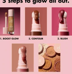 e.l.f. Halo Glow Highlight Beauty Wand Champagne Campaign