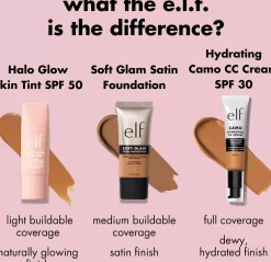 e.l.f. Halo Glow Skin Tint SPF50 1 Fair Neutral