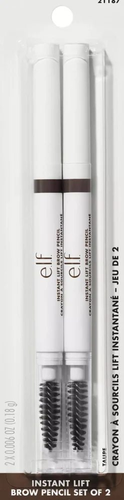 e.l.f. Instant Lift Brow Pencil 2-Pack Deep Brown