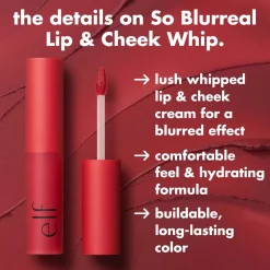 e.l.f. So Blurreal Lip & Cheek Whip Fudge Around