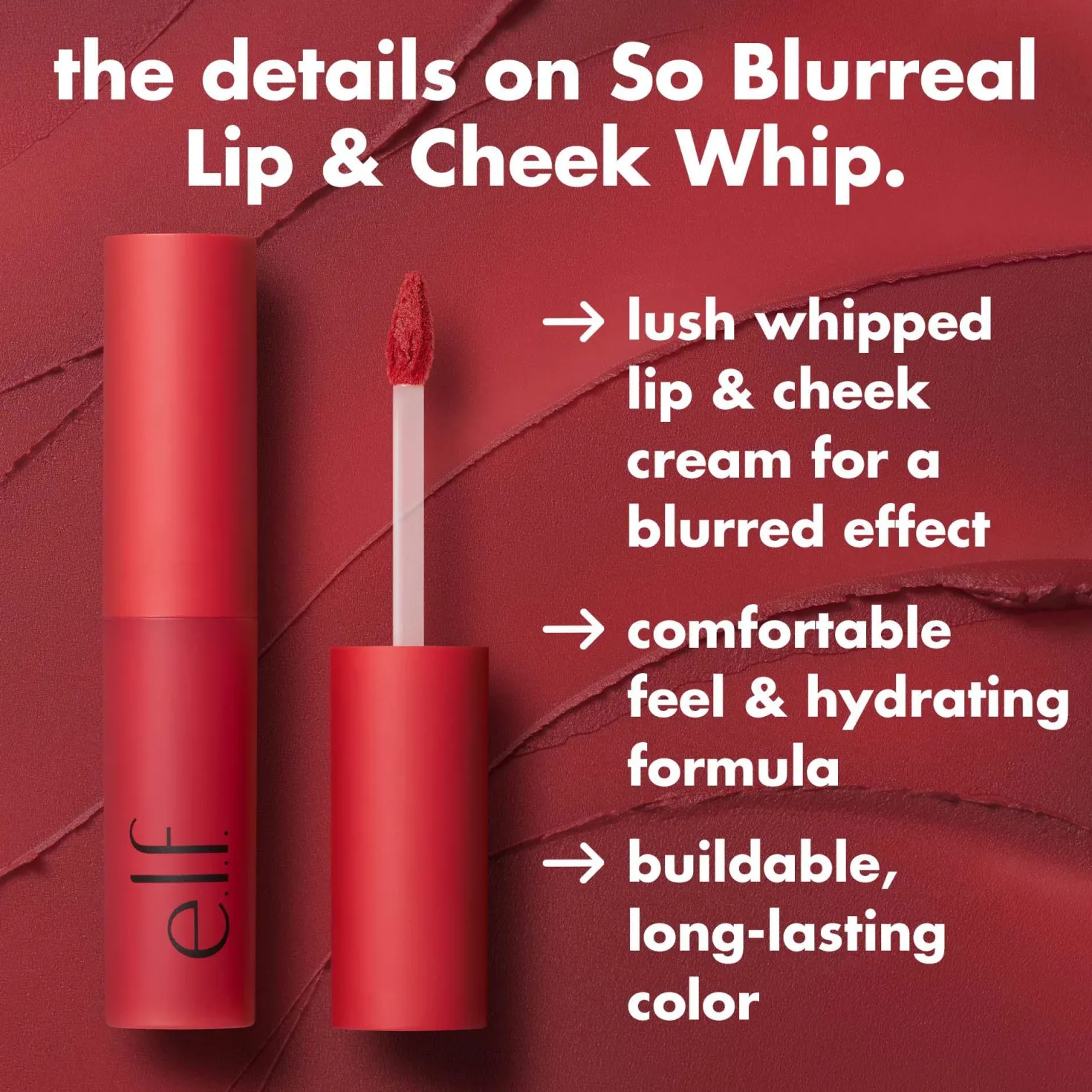 e.l.f. So Blurreal Lip & Cheek Whip Oat Couture