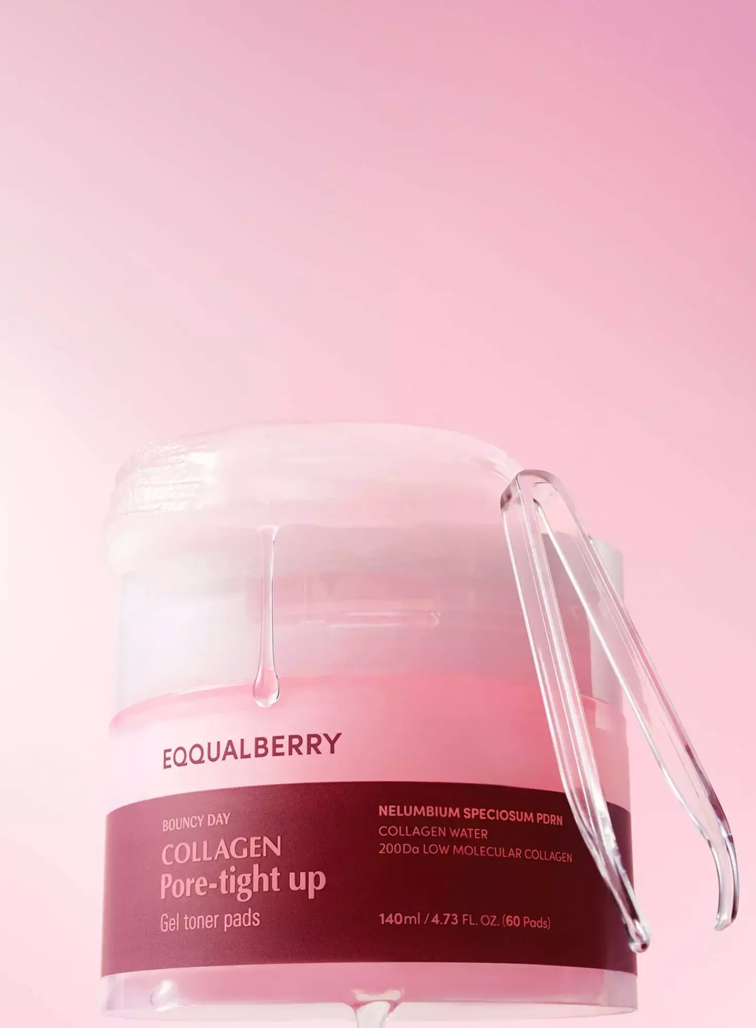 Eqqualberry Collagen Pore-Tight Up Gel Toner Pads 140 ml