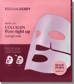 Eqqualberry Collagen Pore-Tight Up Hydrogel Mask 4 stk