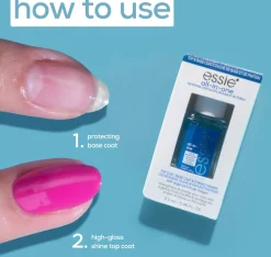 EssieNail Care Base + Top Coat, All-In-One 14 ml