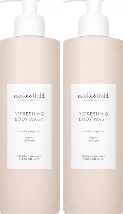Estelle&Thild Organic BeautyVanilla Tangerine Refreshing Body Wash 2 x 400 ml