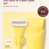 Estrid Razor & Case Set Butter