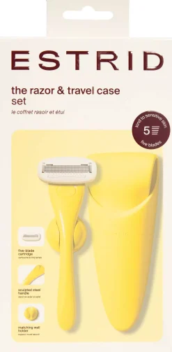 Estrid Razor & Case Set Butter