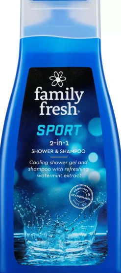 Family Fresh Sport Cooling Shower and Shampoo 500 ml