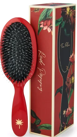 Fan Palm Medium Red Poppy Brush