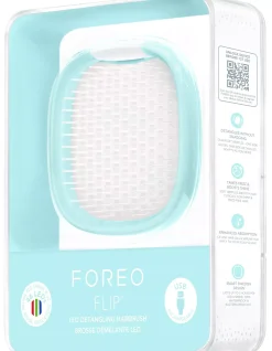 FOREOFLIP LED Detangling Hairbrush Pearl Pink
