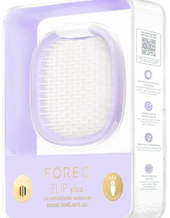 FOREOFLIP Plus LED Detangling Hairbrush Lavender