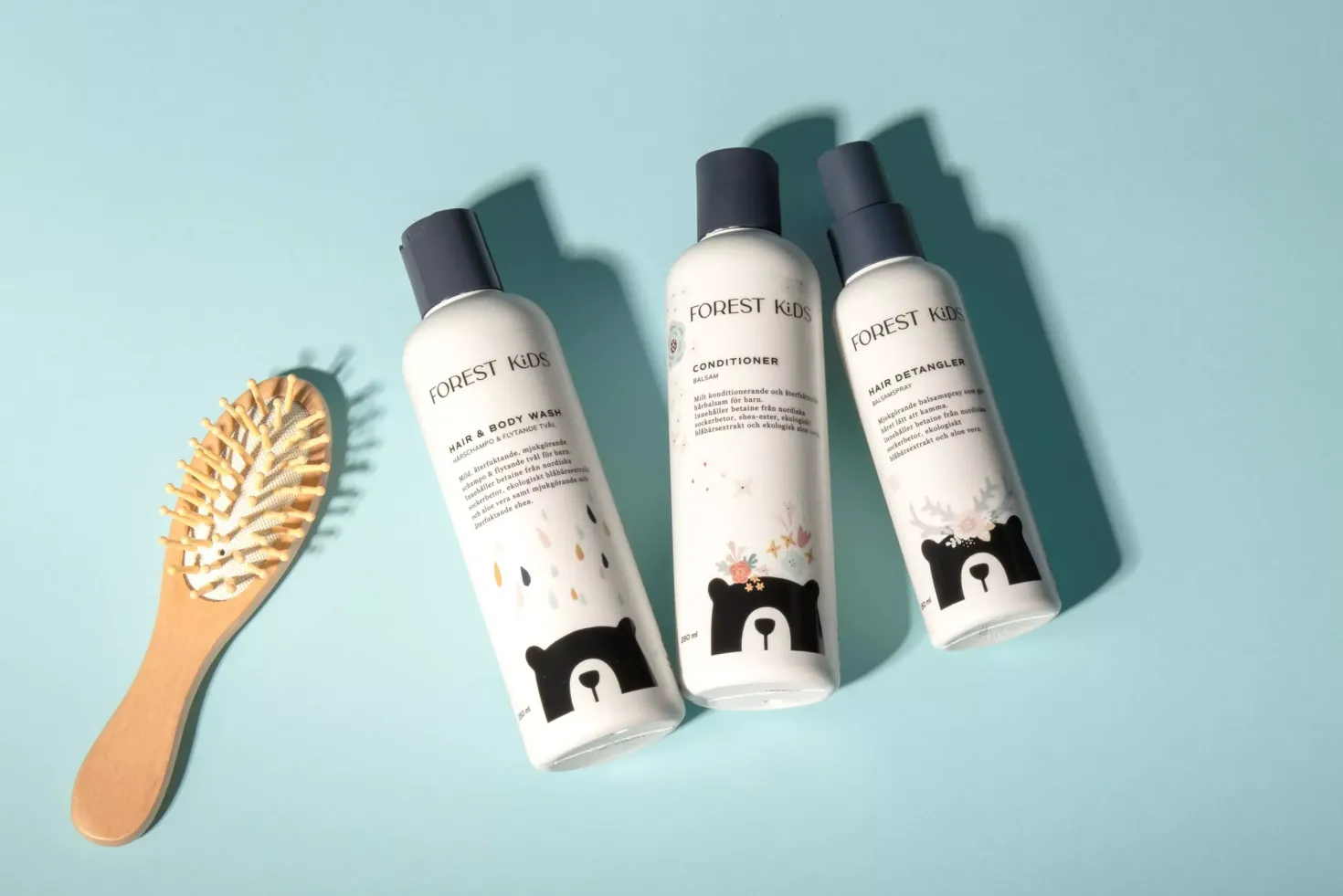 Forest Kids The Hair Ritual Bundle Shampoo 250 ml & Conditioner 250 ml & Detangler 150 ml