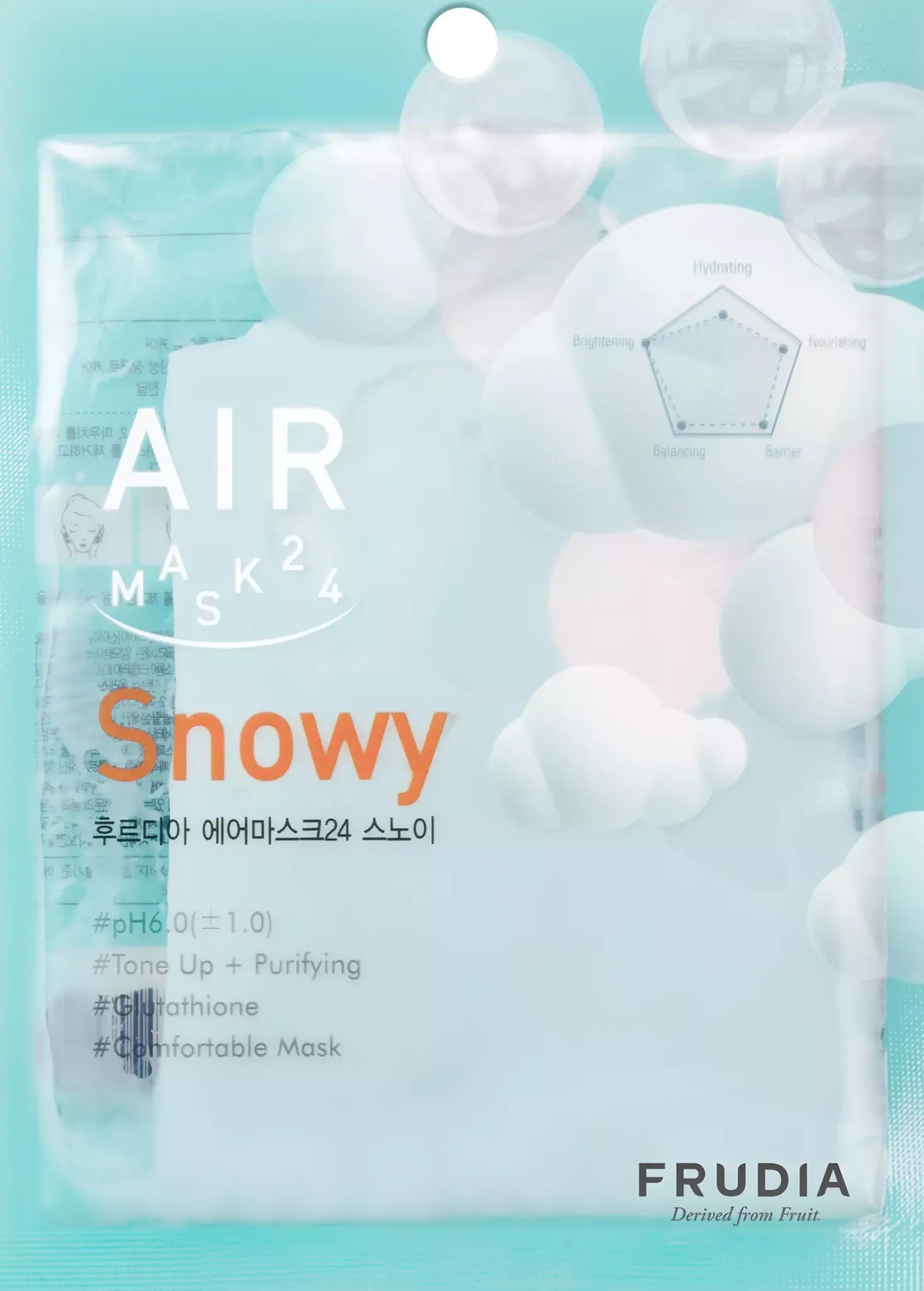 Frudia AIR Mask 24 Snowy 25 ml