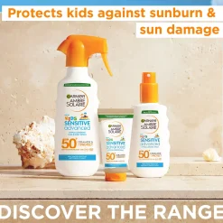 GarnierAmbre Solaire Sensitive Advanced Kids Hypoallergenic Face & Body Lotion SPF50+ for Sensitive Skin 175 ml