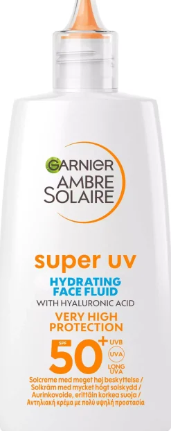 GarnierAmbre Solaire Super UV Hyaluronic Acid Hydrating Fluid SPF50+ for Normal Skin 40 ml